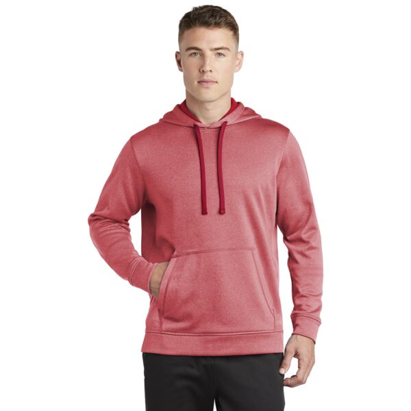 PosiCharge ® Sport Wick ® Heather Fleece Hooded Pullover Thumbnail